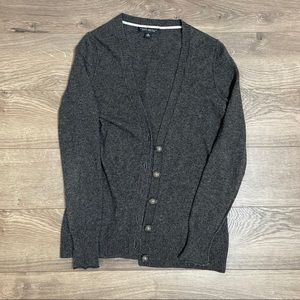Banana Republic Dark Gray Wool Button Cardigan - size S